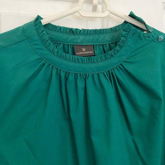 Worthington women’s blouse with puffy sleeves - Picture 2 of 11
